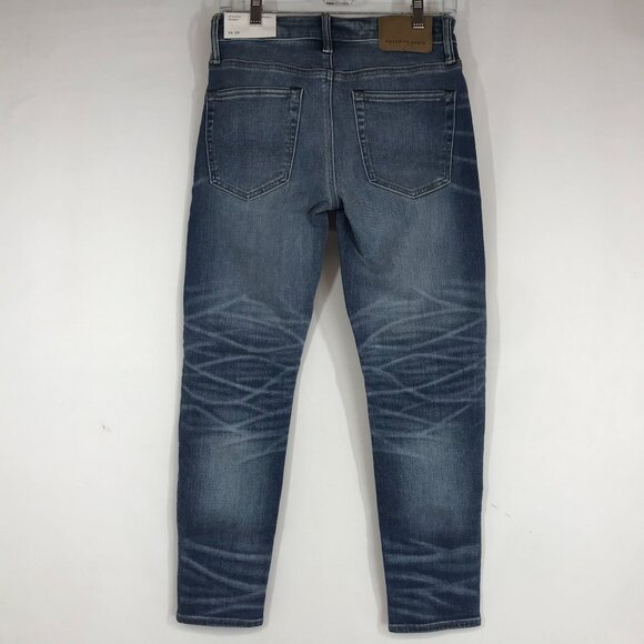 AMERICAN EAGLE - MEN'S 28 X 28 - BLUE ATHLETIC SKINNY AIRFLEX + DENIM JEANS - Picture 4 of 10